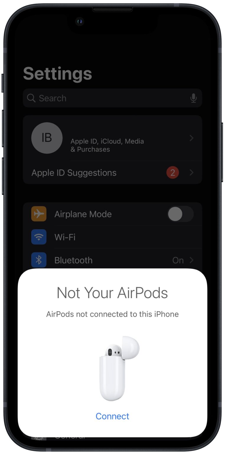 airpods pro 2 not connecting to iphone but everything else