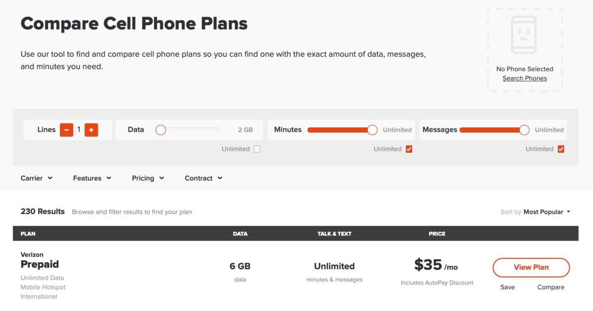 Get A New Cell Phone Plan | UpPhone