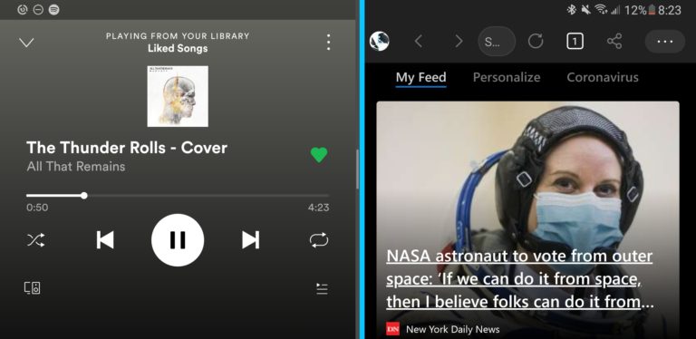 turn off android split screen
