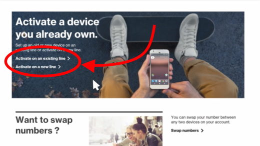 how to activate new verizon line