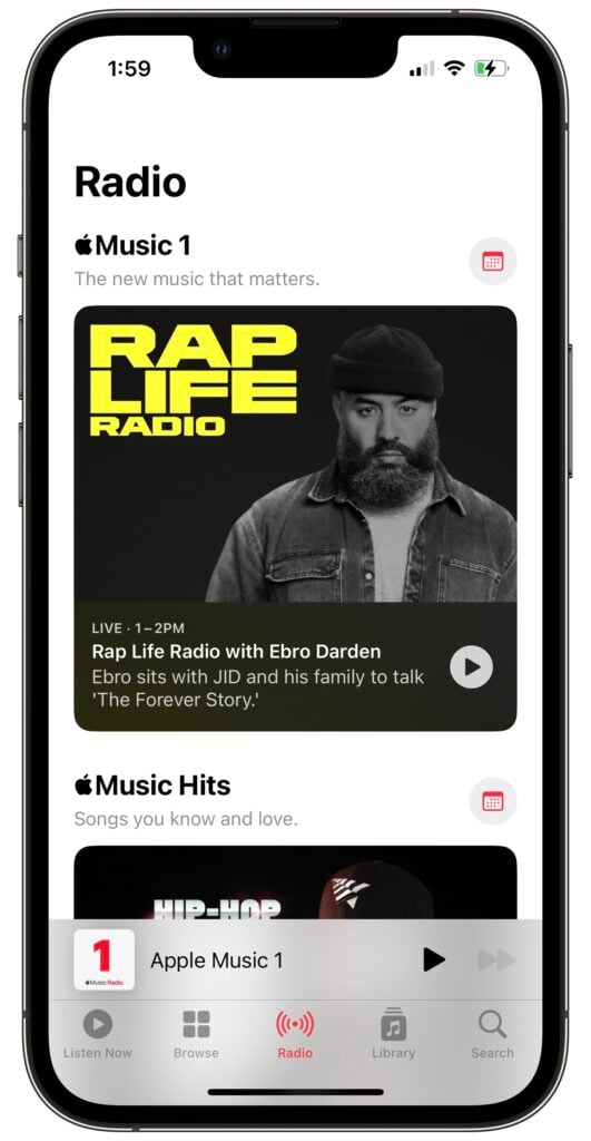 apple music 1 radio station