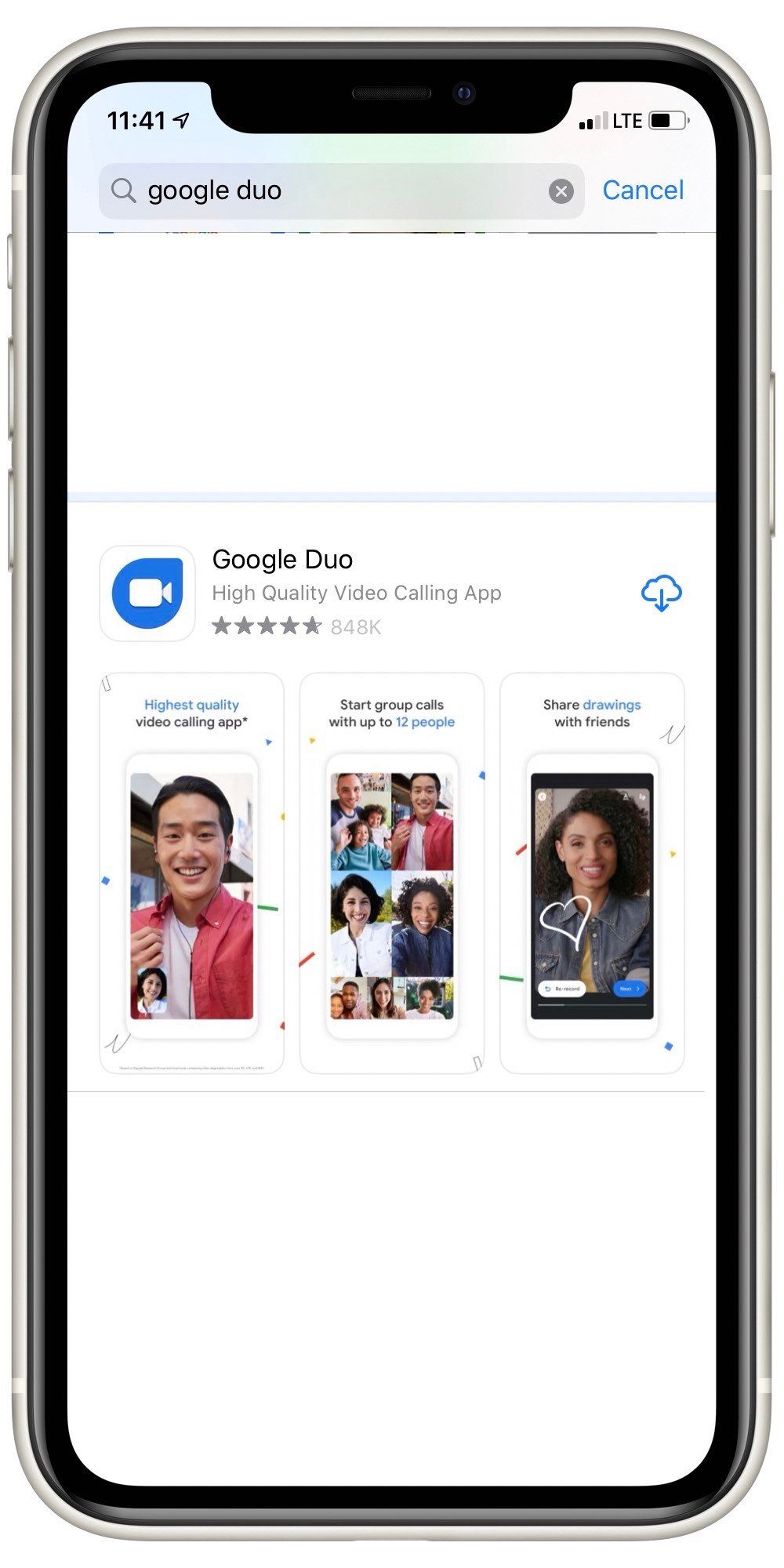 google duo screen share iphone