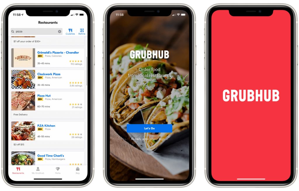 Grubhub on iPhone