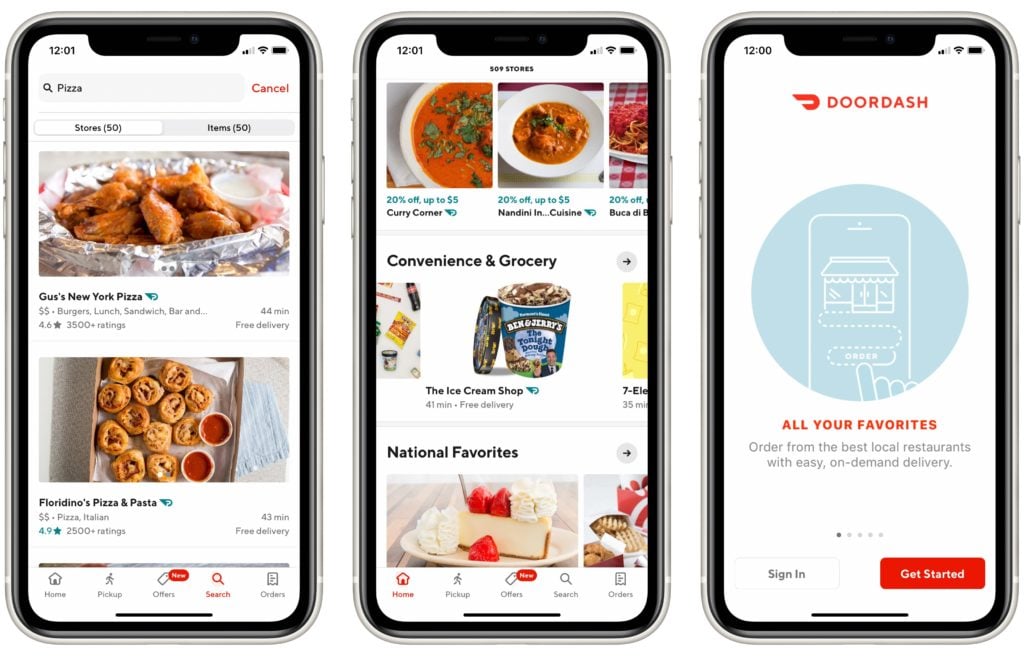 Doordash on iPhone