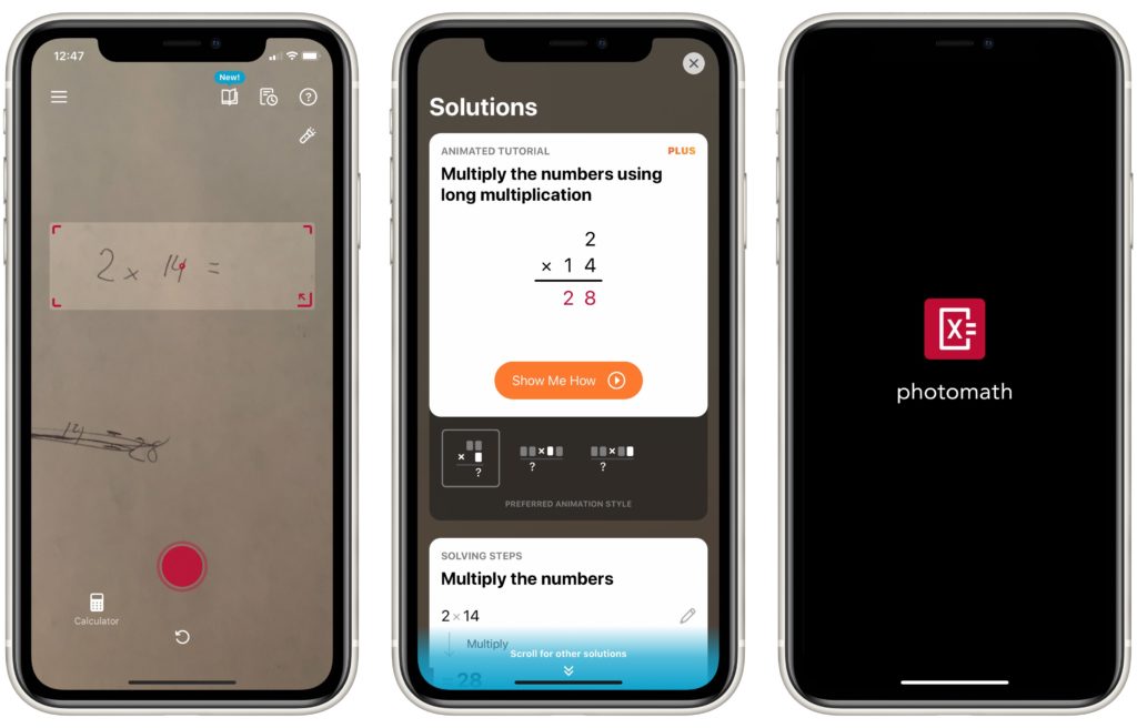photomath on iPhone