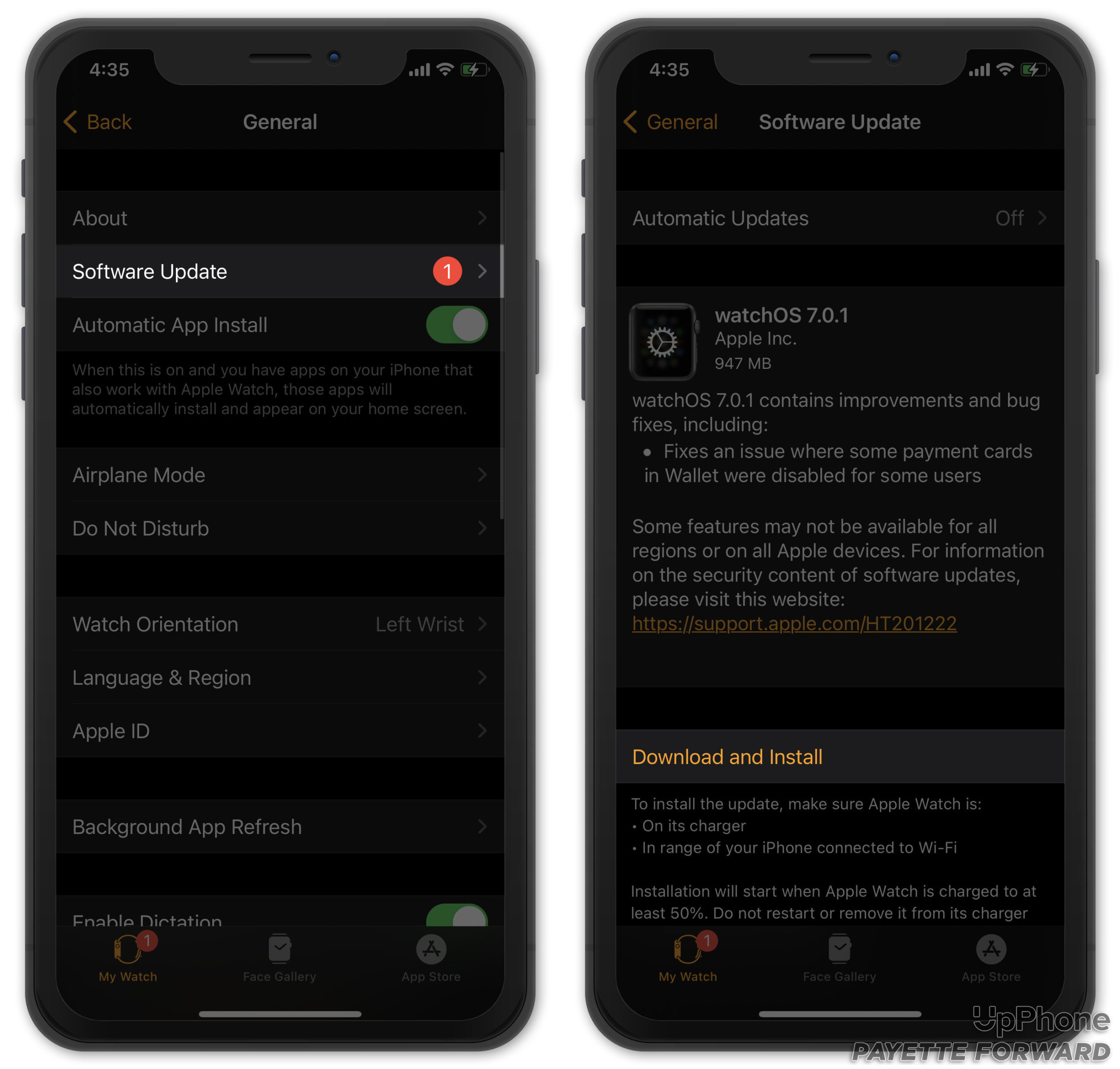 update watchos