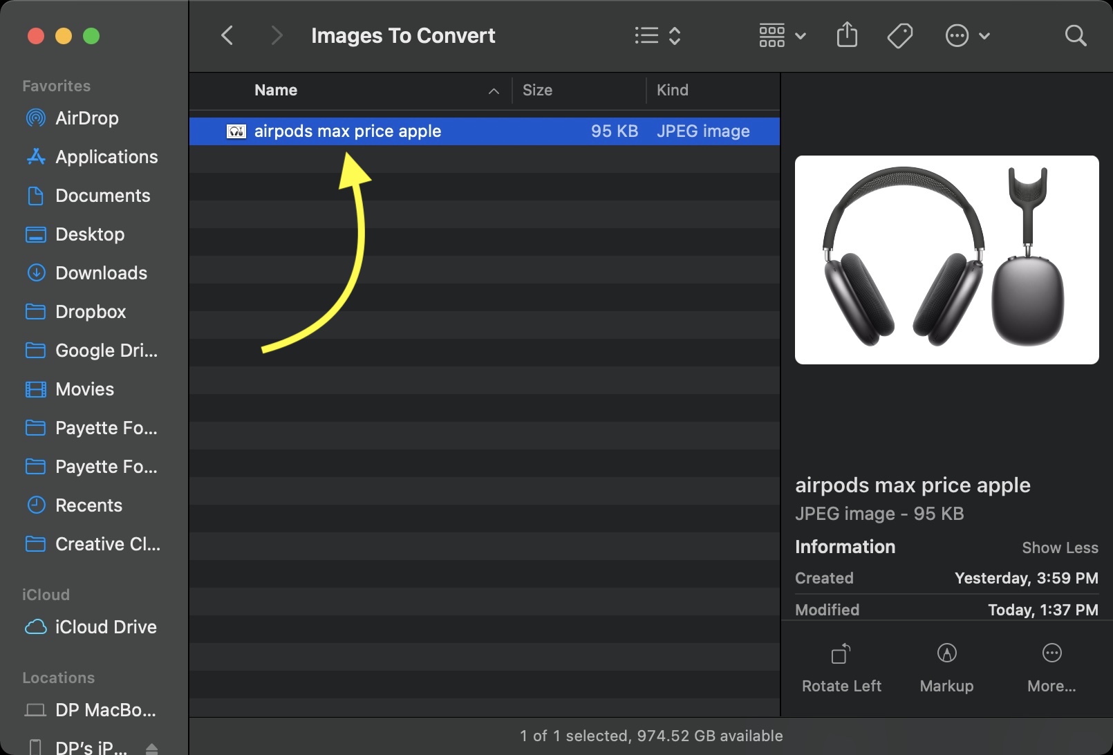 how to convert a pdf to jpg mac book air