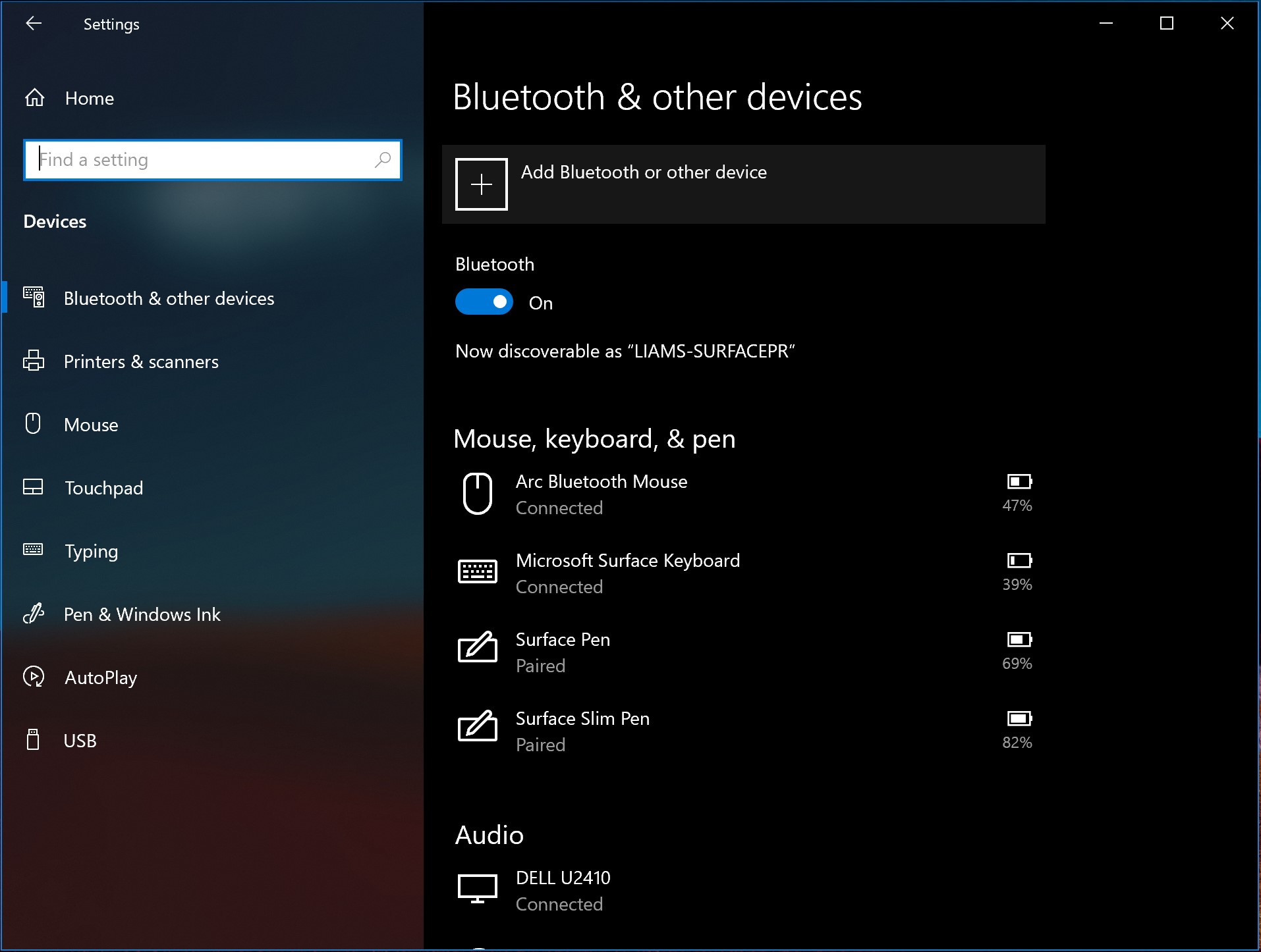 Bluetooth settings. Windows 10 Ram usage. Apps and features. Windows 11 Ram usage. Windows feature experience Pack.